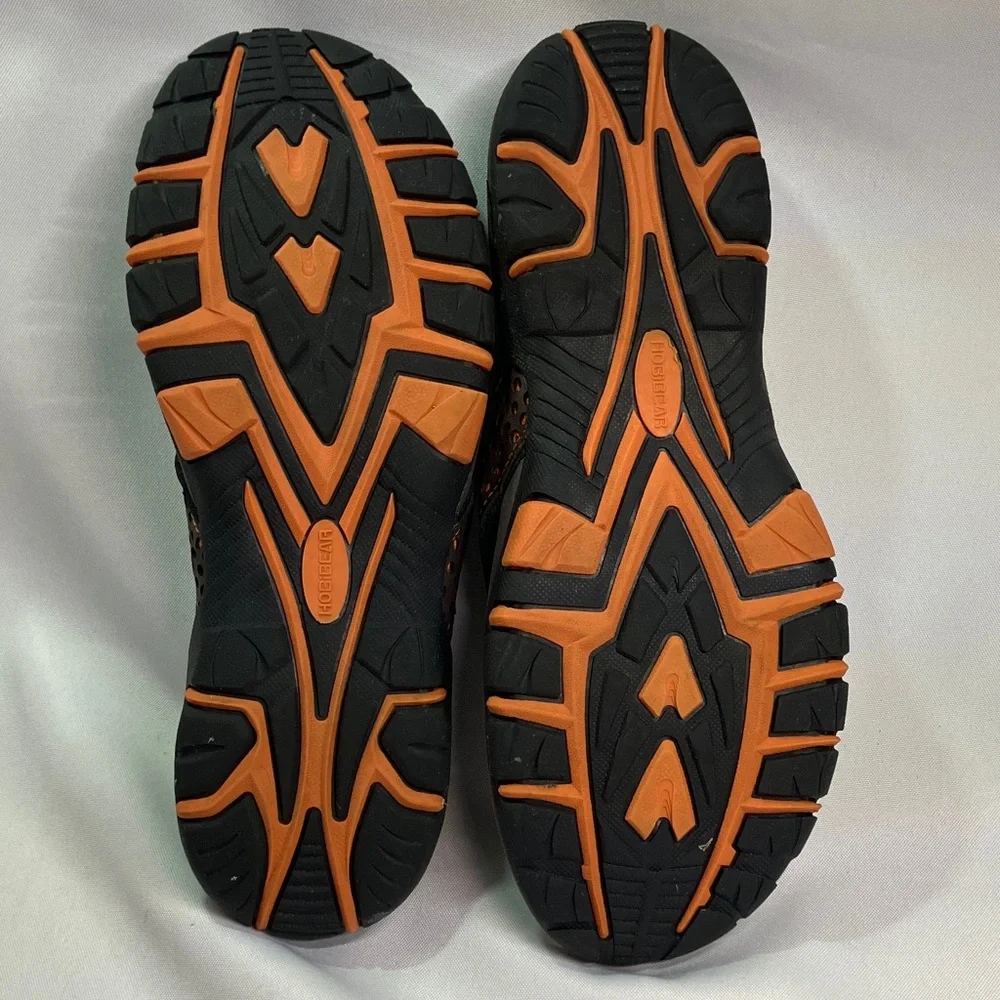 Men's Hobibear Casual Brown and Orange Flip-Flops